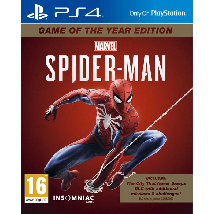 Marvel Spiderman Game of the year edition PS4