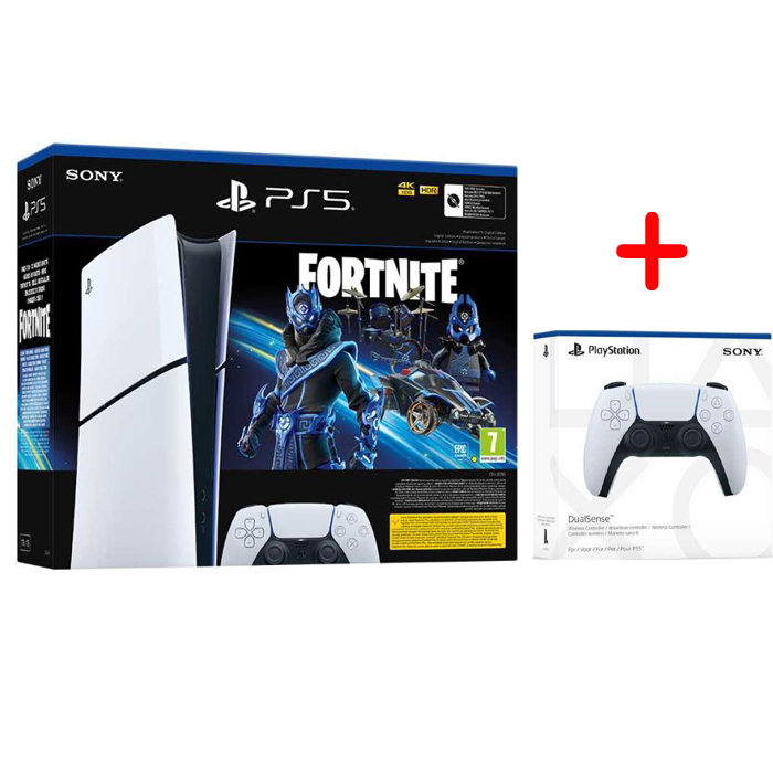 Konzola PlayStation 5 1TB Slim Digital Edition Fortnite + Dualsense po Izboru