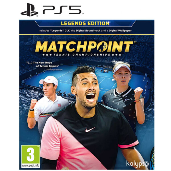 Google's SERP when searching for'PS5 Matchpoint Tennis Championships - Legends Edition'